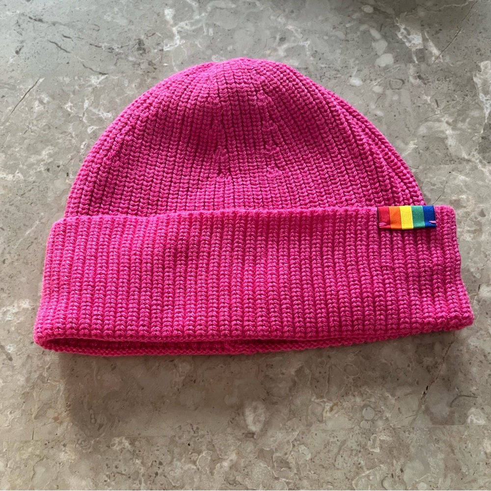COPY - Kurt Geiger Pink Knitted Beanie Hat